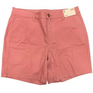 a.n.a Pink Mid-Rise Midi Shorts - NWT
